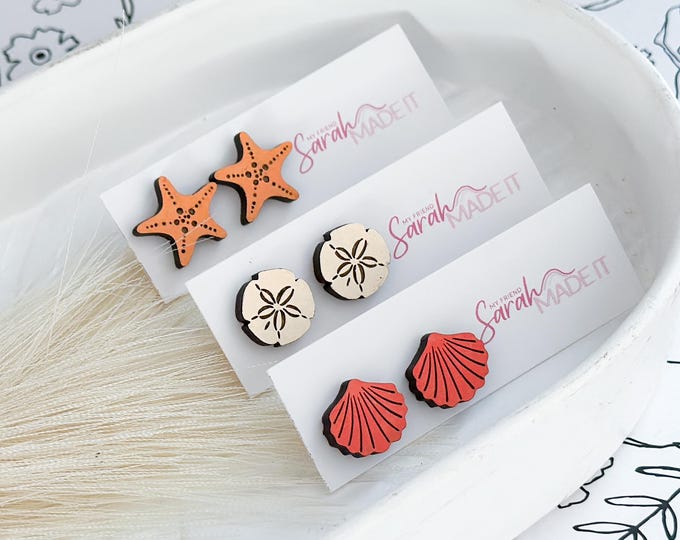 Beachy Stud Earrings