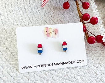 Patriotic Popsicle Earrings