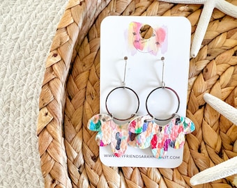 Fiesta Confetti Hoop Earrings