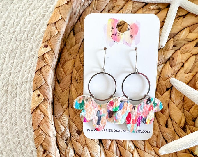 Fiesta Confetti Hoop Earrings
