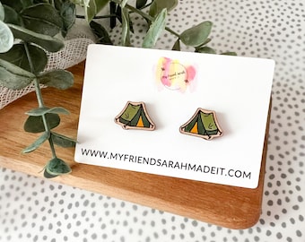 Tent Stud Earrings