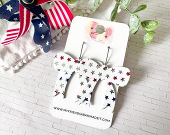 Star Spangled Bow Earrings