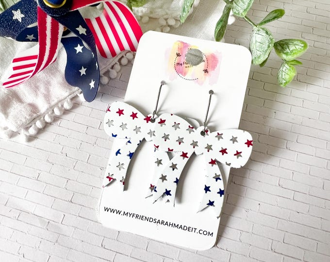 Star Spangled Bow Earrings