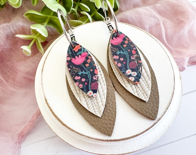 Magic Garden Layered Petal Earrings