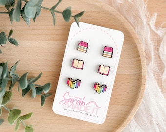 Book Studs - Set of Three