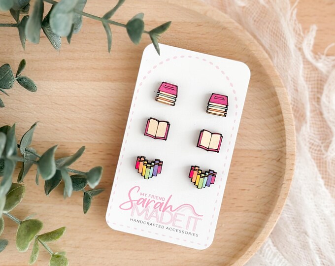 Book Studs - Set of Three