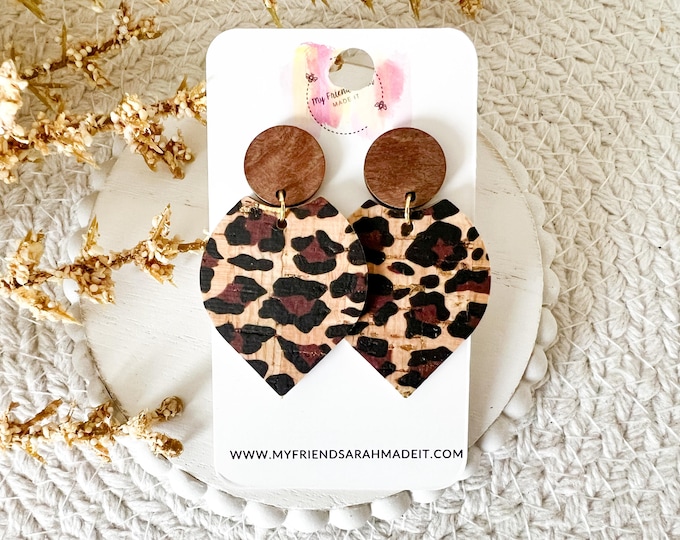 Simple Leopard Print Earrings