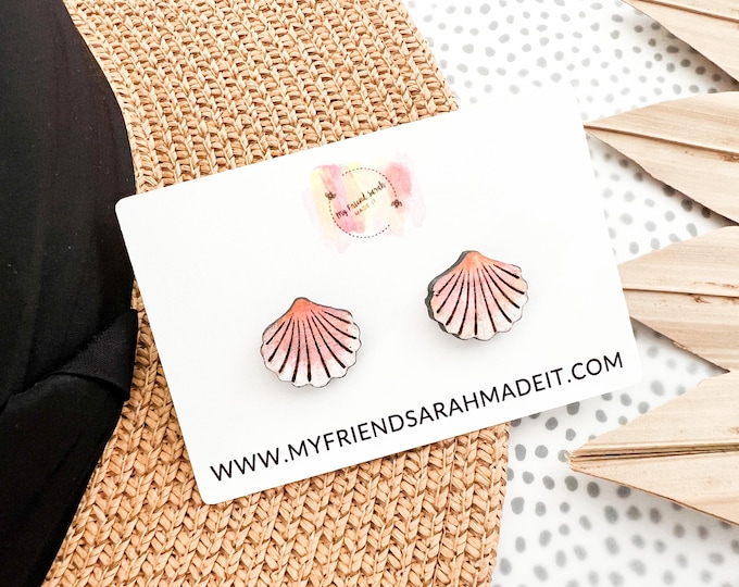 Shell Stud Earrings