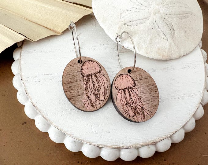 Jellyfish Disc Earrings