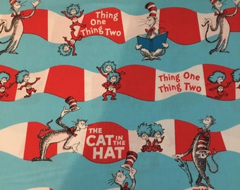 The Cat in the Hat - Thing One & Thing Two - 100% Cotton Fabric from Robert Kaufman - by the 1/2 yd