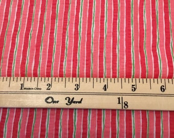 CLEARANCE SALE - Striped Cotton Fabric from JoAnn  - 1 yd