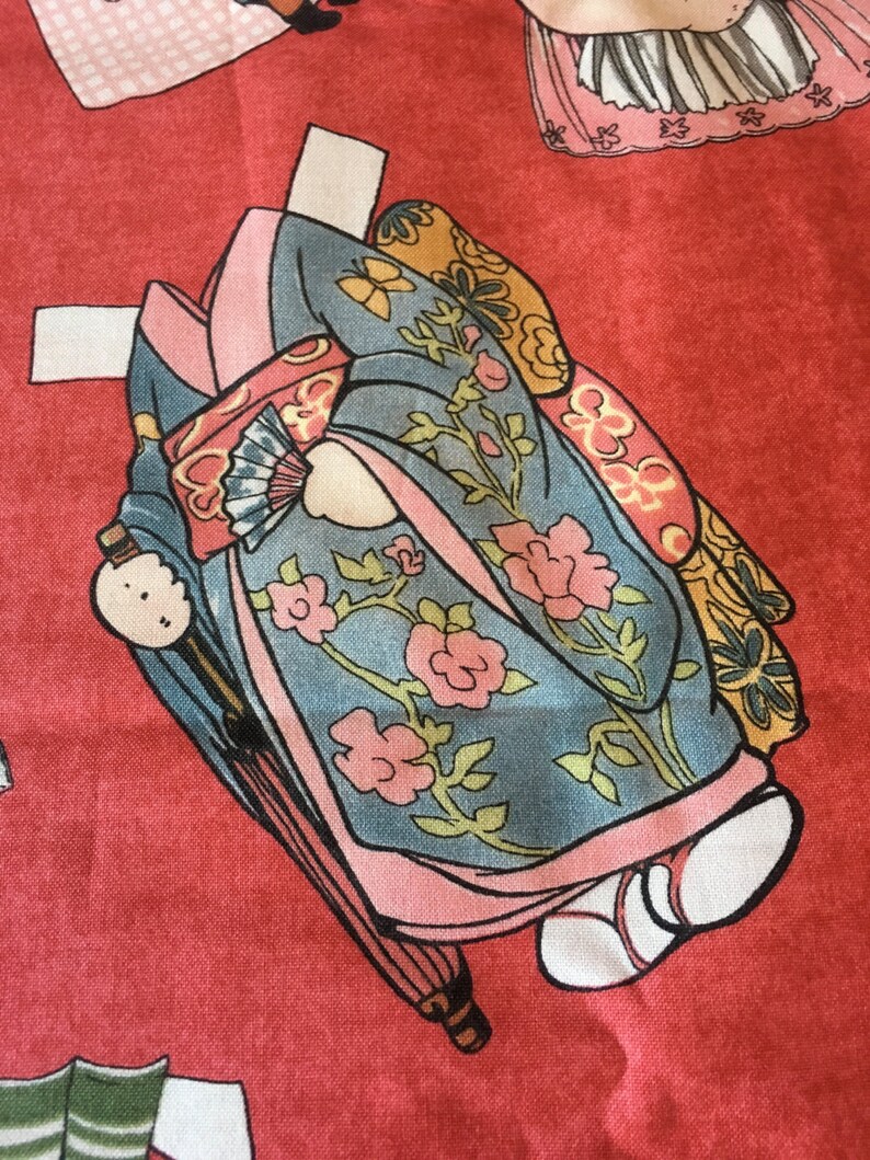 New Paper Dolls fabric by Sibling Arts for Newcastle fabrics Etsy