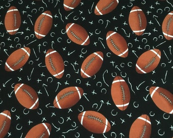 GO TEAM - FOOTBALL  Quilt Shop Quality Cotton Fabric from Timeless Treasures - 1/2 yard