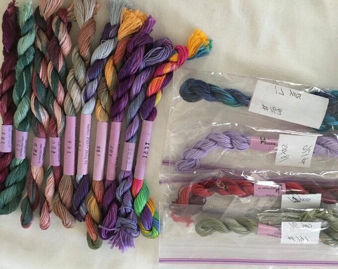 Needle Necessities Floss Overdyed 100 Cotton Cross Stitch Etsy