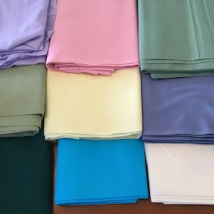 Solid Color Premium Cotton Fabric by the 1/2 yard