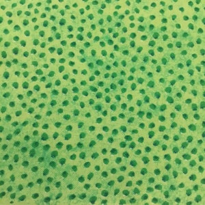 Cheri L Strole for Epic Fabrics - Dotty Dots Green - 100% Cotton Fabric by the 1/2 yard