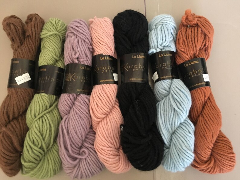 100/% Bulky Weight soft Llama yarn Karabella La LLama