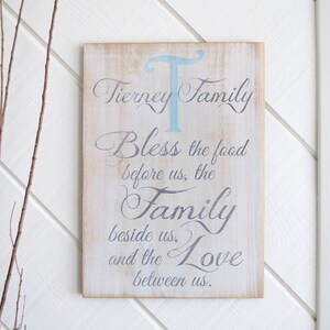 Custom Family Name Sign, Reclaimed Wood, Wall-Art, Blessing