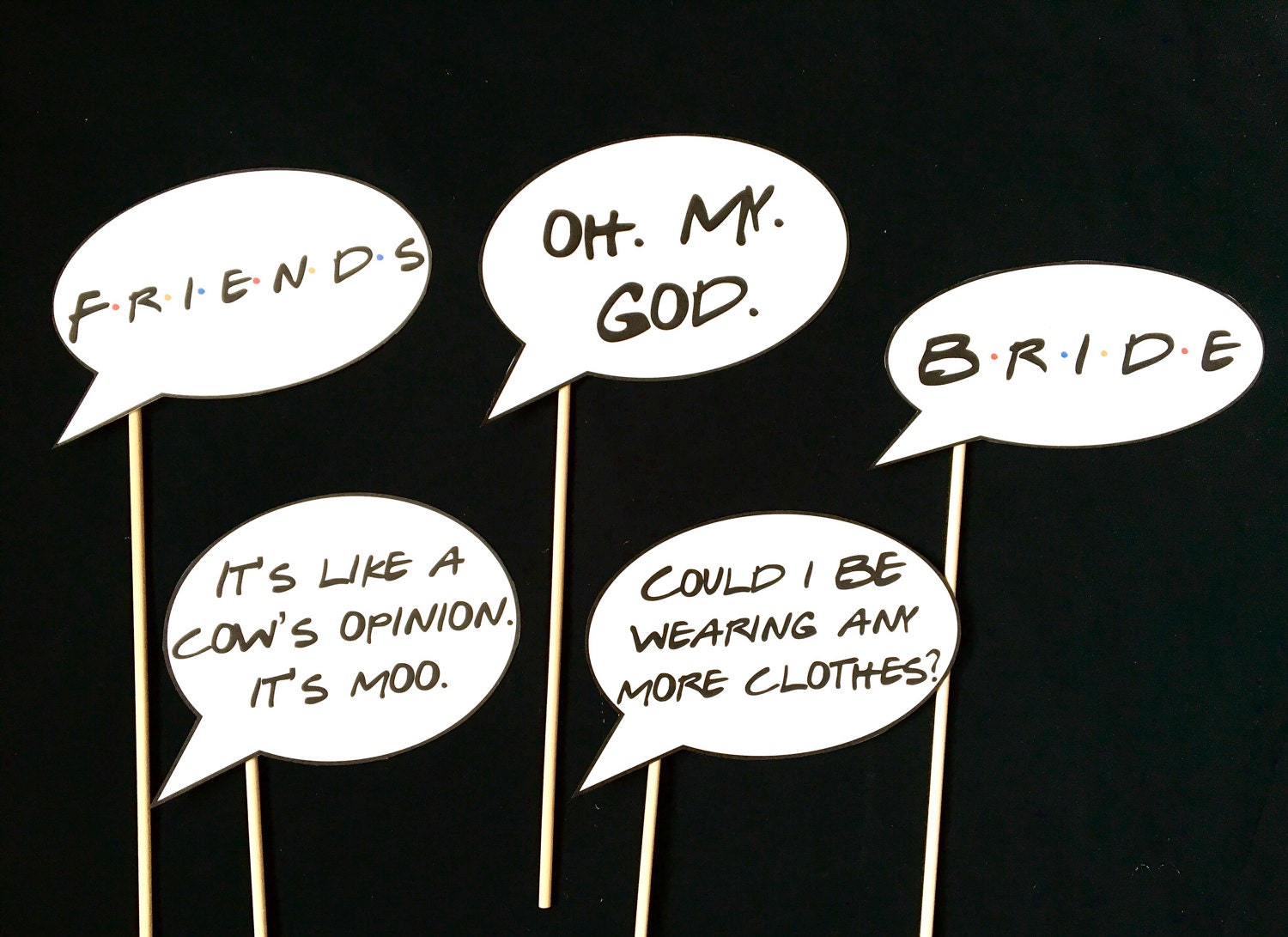 Custom Friends TV Show Photo Booth Props Etsy