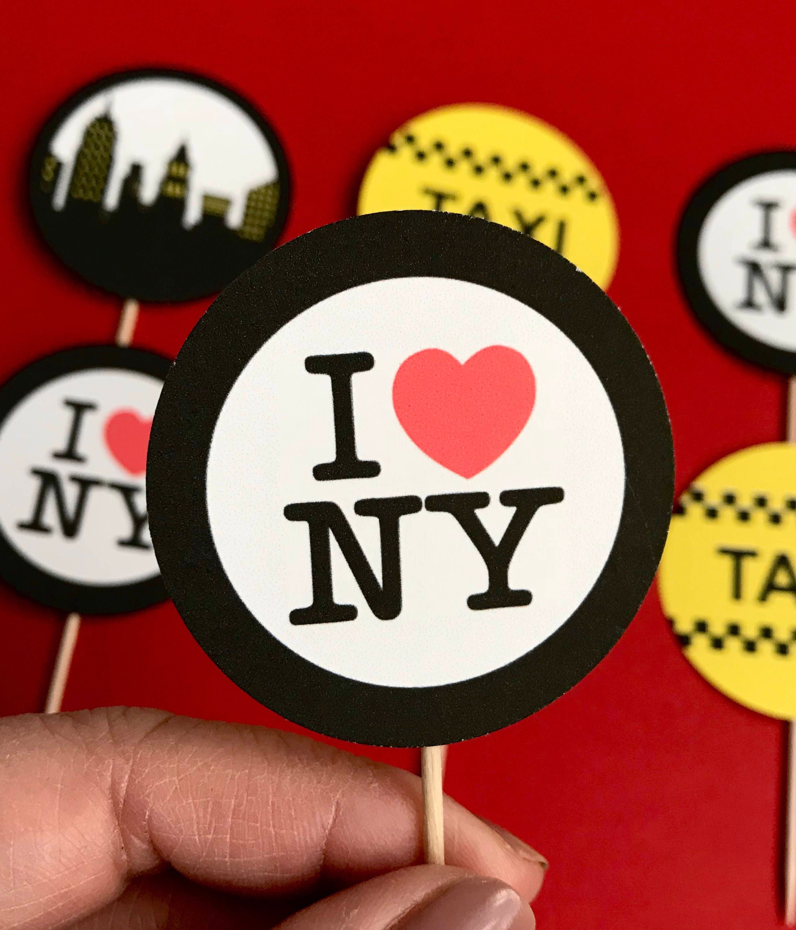 New York City Cupcake toppers Etsy