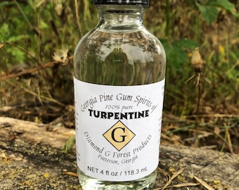 4 oz. 100% Pure Gum Spirits of Turpentine