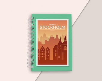 Adult ADHD Planner 2022, Stockholm Sweden, Travel Notebook, Daily Planner or Journal