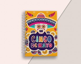 Spiral Notebook, Mexico Cinco De Mayo, Cute and Small, College Student Journal