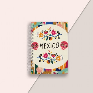 Spiral Notebook, Mexico Folk Art, Cinco De Mayo, Sugar Skull Art