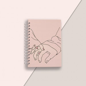 Quaderno a spirale, carino e piccolo, diario per studenti universitari