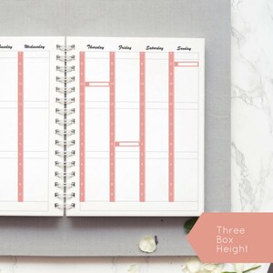 Hourly Stickers, Time Schedule for your Vertical Happy Planner. Blush Pink and Grey. Eight Time Schedules Available. image 5