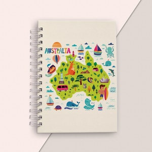 BRAZIL TRAVEL ART, Travel Journal, Adventure Journal, Vacation Journal, Travel gift, Travel Notebook, Vacation Planner, Travel Map, Event Australia