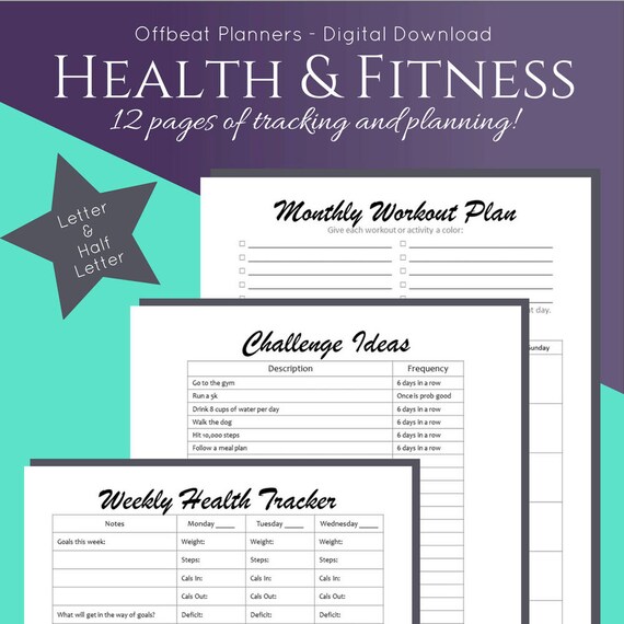 Complete Fitness Journal for Health and Meal Planning ...