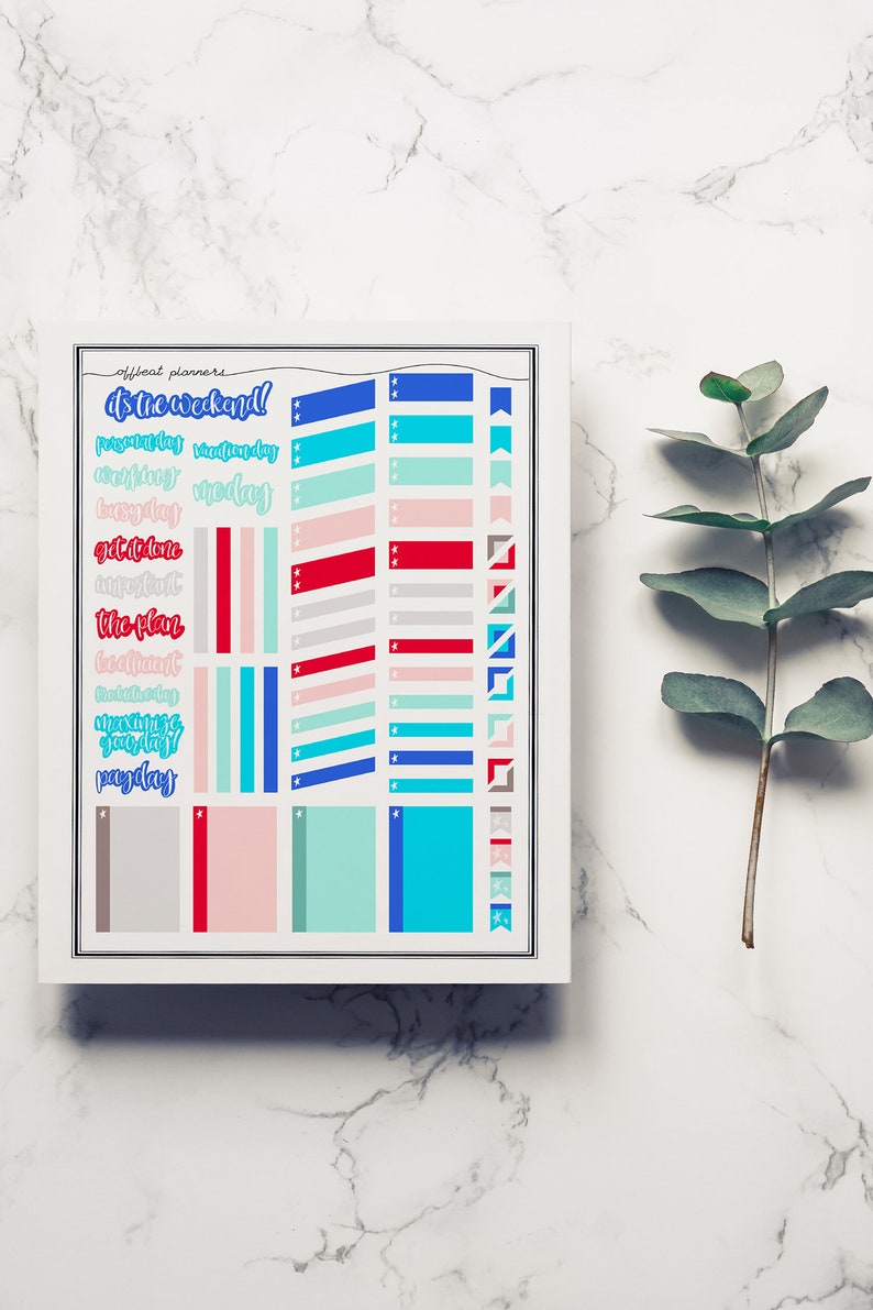 Agenda Stickers July 4th Stars and Stripes Planner Sticker Bundle Kit Happy Planner Erin Condren Bundle. Travelers Notebook