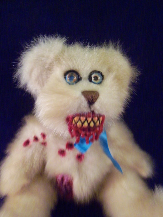 creepy cute teddy bear