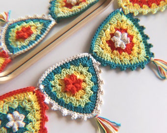 CROCHET PATTERN Boho Party Garland / Bunting