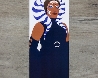 Ahsoka Star Wars Bookmark: Glossy 2"x6"