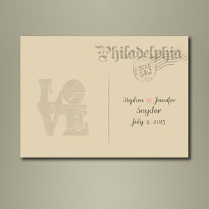 Affiche unique de livre d’or de mariage - Livre d’or de mariage Alternative - LOVE PARK - State Wedding GuestBook - Philadelphia Wedding - Cartes personnalisées