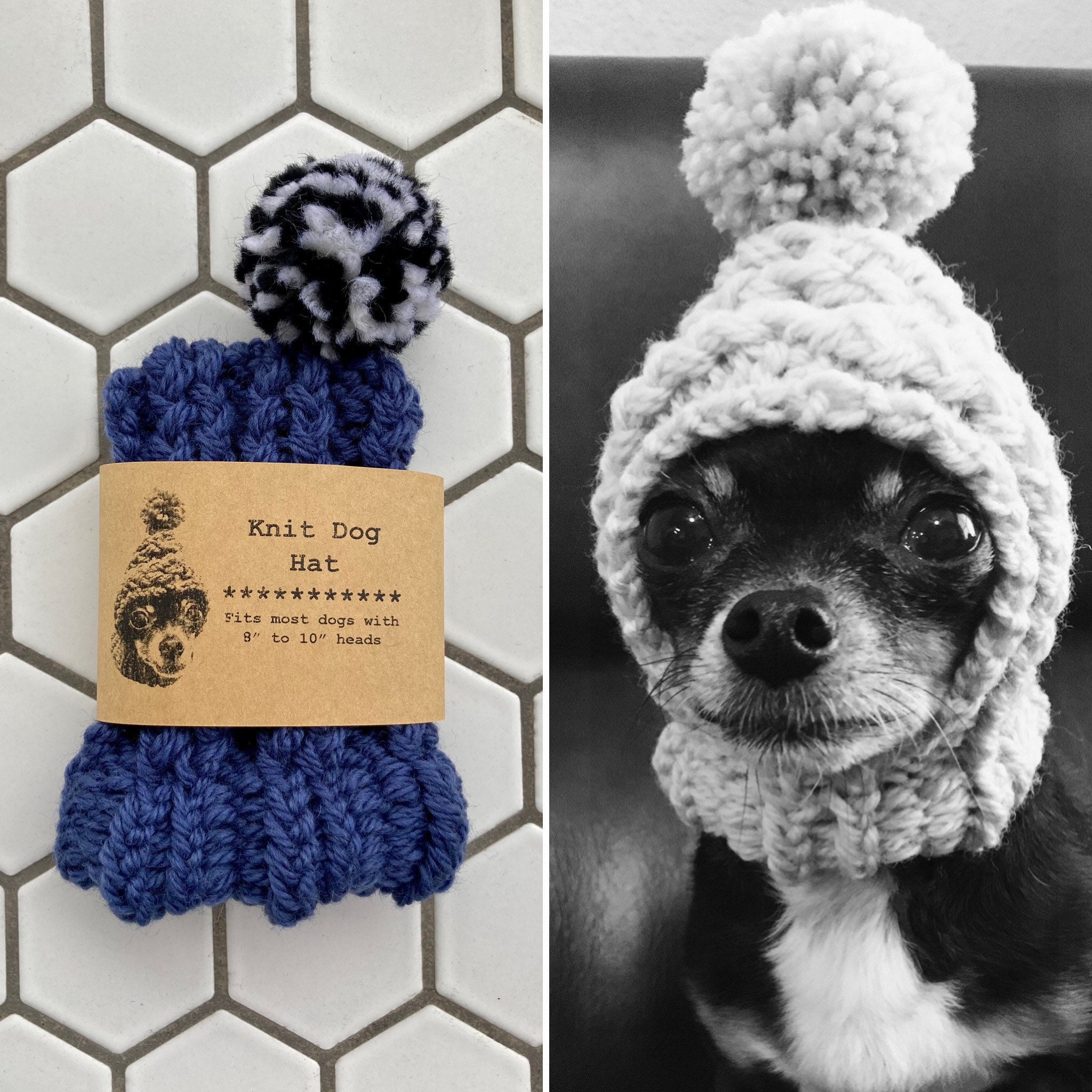 Indigo Knit Beanie - Etsy