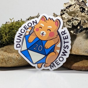 Game Meowster Sticker | Rpg Sticker | Tabletop Gaming Sticker | RPG Sticker | Game Master Rpg Sticker | GM Sticker