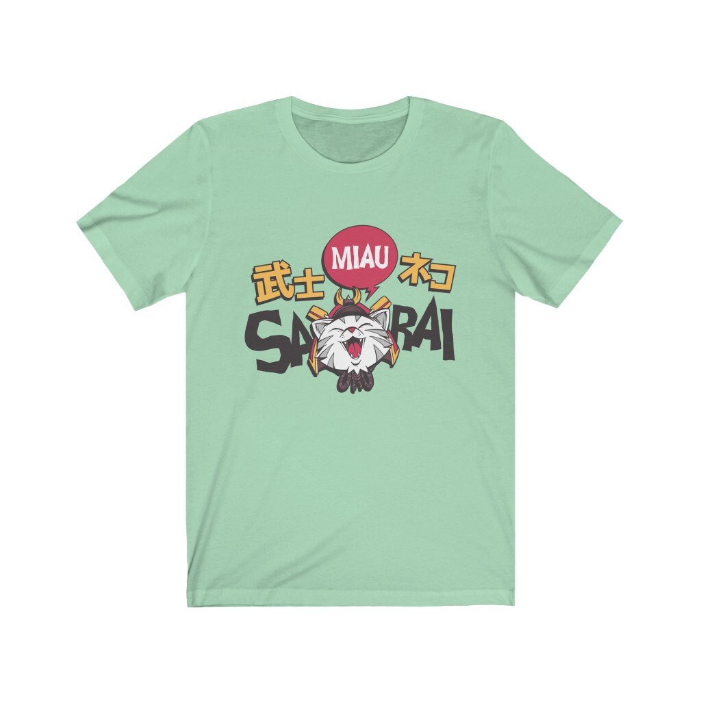 samurai cat t shirt