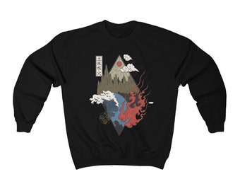 Sweatshirt met vier elementen | Elementen | Natuurlijke elementen | Buiten | Balans | water | Aarde | Brand | Lucht | Elementaire balans