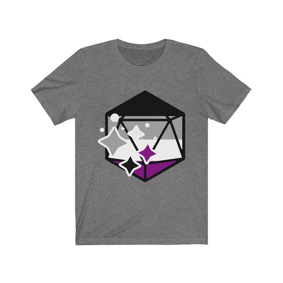 Asexual Pride Polyhedral Dice T-shirt 
