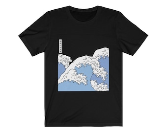 Japanese Big Wave T-Shirt | Kanji Shirt | Japanese Art Shirt | Japan Art T-Shirt | Kanji |
