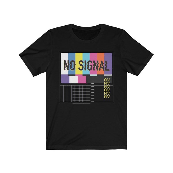 Vaporwave No Signal AV T-Shirt | Vaporwave Shirt | Vaporwave Art | Vaporwave Aesthetic | 1