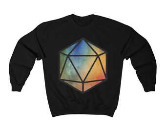 水彩ダイス スウェットシャツ | RPG | ゲームマスター | テーブルトップ RPG | テーブルトップ ゲーム | RPG | ロールプレイング | ボードゲーム |