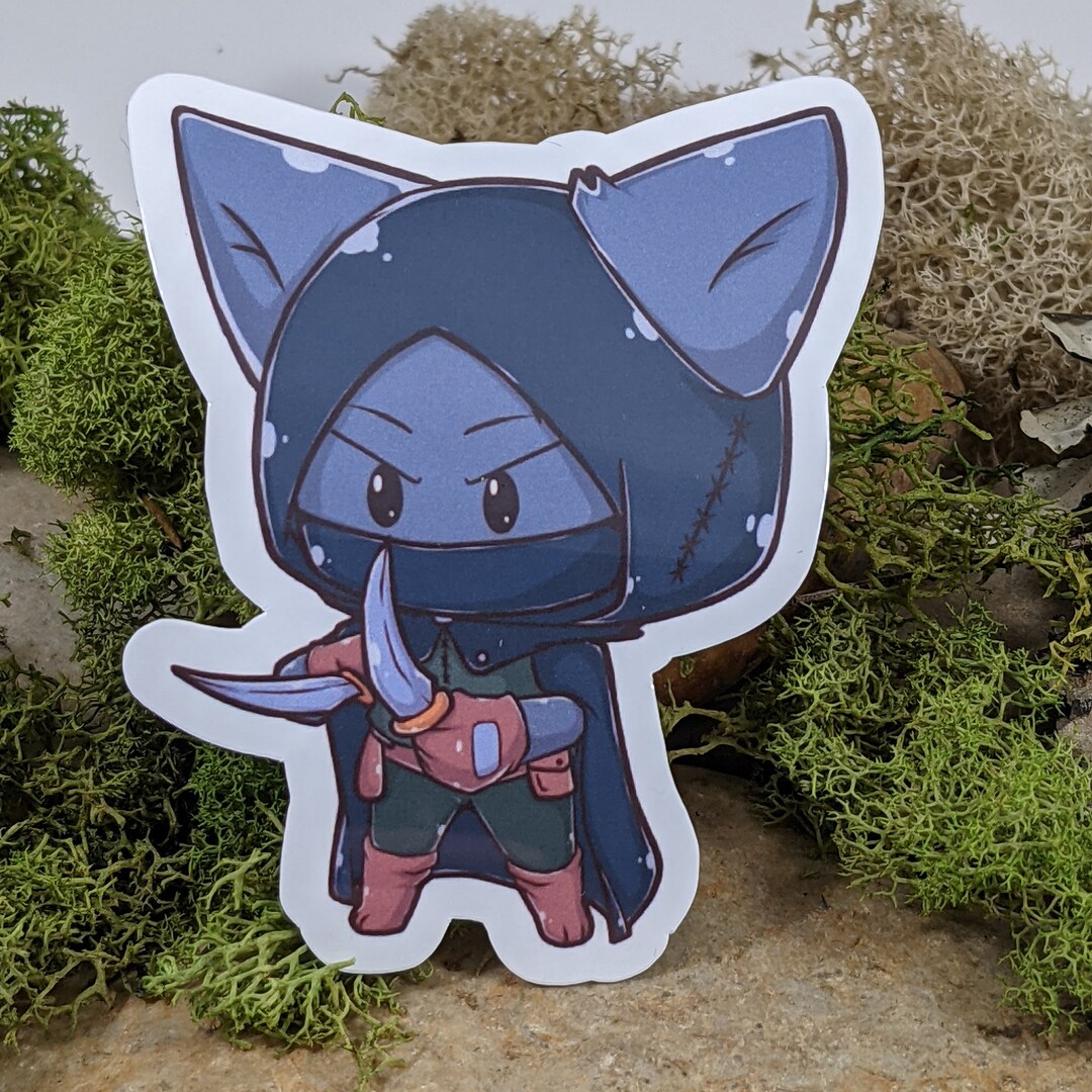 Cat Rogue D20 Dice Sticker Rpg Sticker Tabletop Gaming Sticker