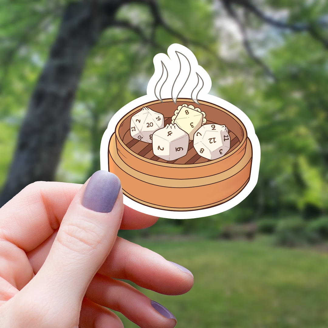 Steamed Dice Sticker RPG Sticker Tabletop Gaming Sticker Rpg Sticker Tabletop RPG Sticker Game
