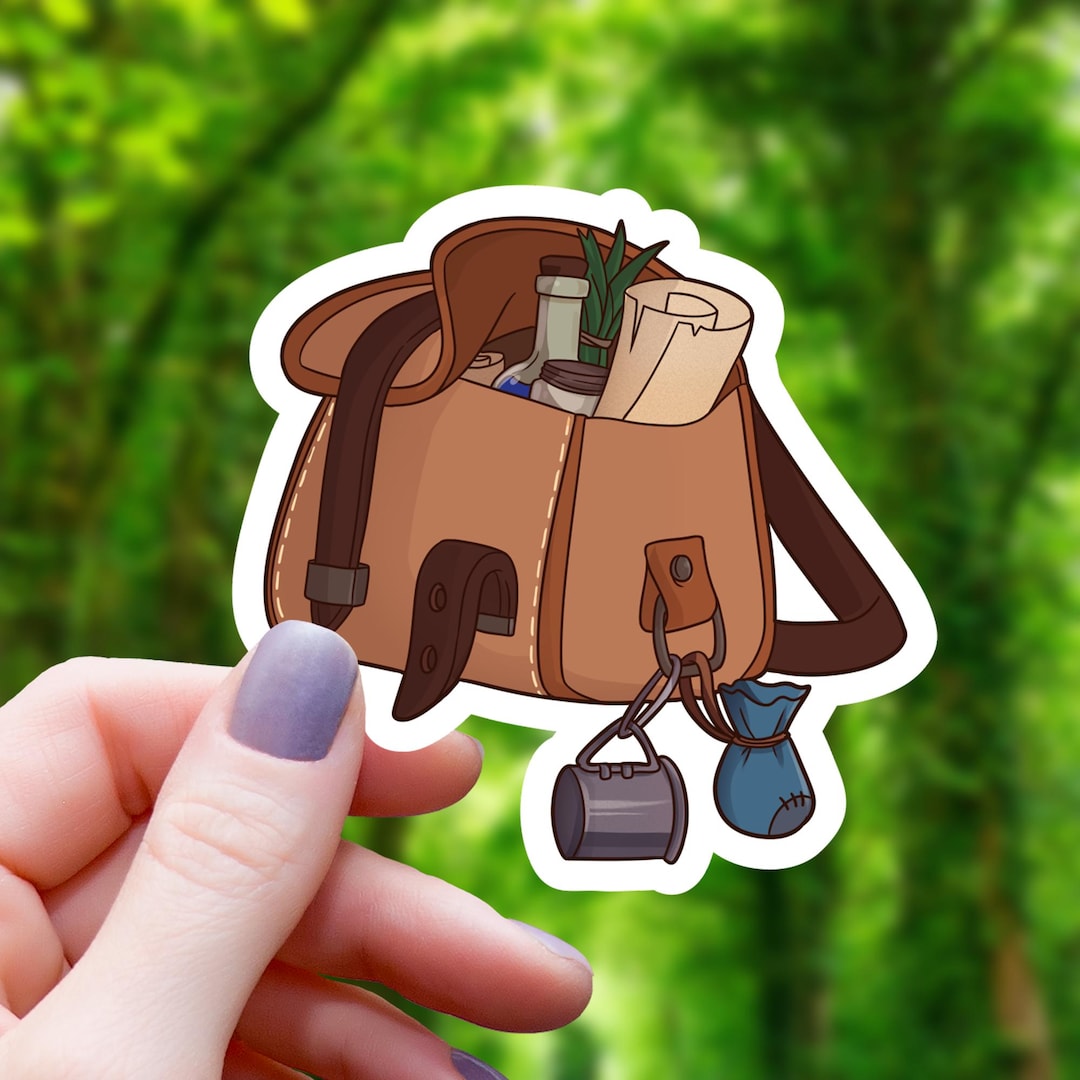 Adventure Bag Sticker | TTRPG Sticker | Role Playing Sticker | Nerdy ...