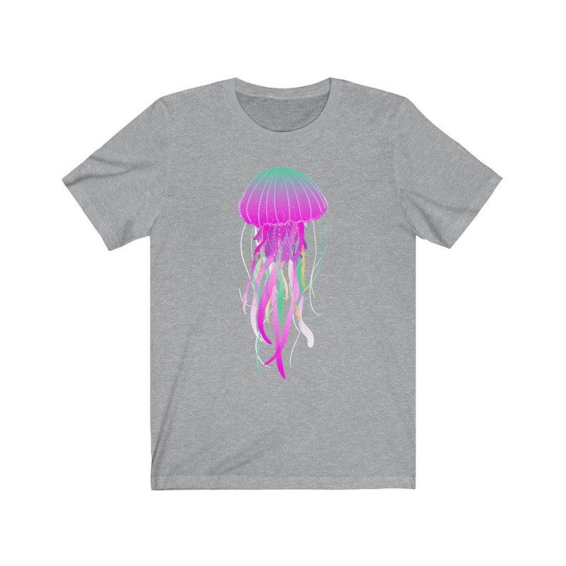 Electric Jellyfish Tshirt Animal Shirt Sea Creature Shirt Etsy