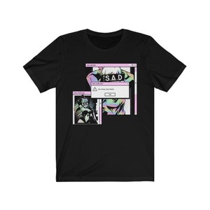 Sad Waifu Kawaii Desktop T-Shirt | Anime | Waifu Shirt | Anime Shirt | Anime Gift